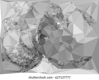 Abstract multicolor mosaic backdrop. Geometric low polygonal background. Design element for book covers, presentations layouts, title backgrounds. Vector clip art.