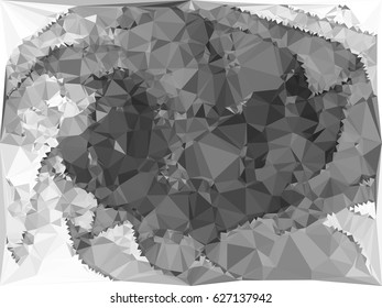 Abstract multicolor mosaic backdrop. Geometric low polygonal background. Design element for book covers, presentations layouts, title backgrounds. Vector clip art.