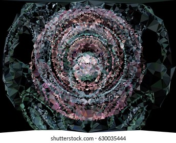 Abstract multicolor mosaic backdrop. Geometric low polygonal background. Design element for book covers, presentations layouts, title backgrounds. Vector clip art.