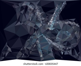 Abstract multicolor mosaic backdrop. Geometric low polygonal background. Design element for book covers, presentations layouts, title backgrounds. Vector clip art.