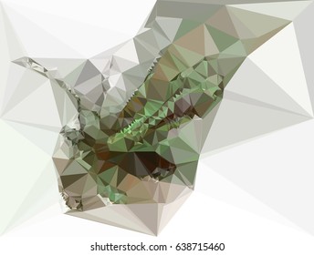 Abstract multicolor mosaic backdrop. Geometric low polygonal background. Design template. Vector clip art.