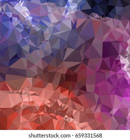 Abstract multicolor mosaic backdrop. Geometric low polygonal background. Design element for book covers, presentations layouts, title backgrounds. Vector clip art.