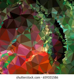 Abstract multicolor mosaic backdrop. Geometric low polygonal background. Design element for book covers, presentations layouts, title backgrounds. Vector clip art.
