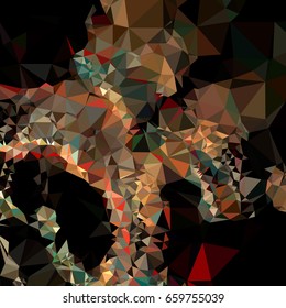 Abstract multicolor mosaic backdrop. Geometric low polygonal background. Design element for book covers, presentations layouts, title backgrounds. Vector clip art.