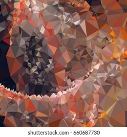 Abstract multicolor mosaic backdrop. Geometric low polygonal background. Design element for book covers, presentations layouts, title backgrounds. Vector clip art.