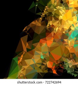 Abstract multicolor mosaic backdrop. Geometric low polygonal background. Design element for book covers, presentations layouts, title backgrounds. Vector clip art.