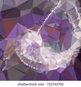 Abstract multicolor mosaic backdrop. Geometric low polygonal background. Design element for book covers, presentations layouts, title backgrounds. Vector clip art.