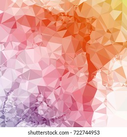 Abstract multicolor mosaic backdrop. Geometric low polygonal background. Design element for book covers, presentations layouts, title backgrounds. Vector clip art.