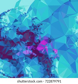 Abstract multicolor mosaic backdrop. Geometric low polygonal background. Design element for book covers, presentations layouts, title backgrounds. Vector clip art.