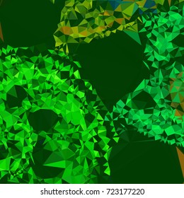 Abstract multicolor mosaic backdrop. Geometric low polygonal background. Design element for book covers, presentations layouts, title backgrounds. Vector clip art.