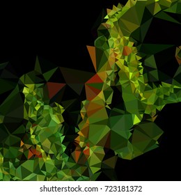 Abstract multicolor mosaic backdrop. Geometric low polygonal background. Design element for book covers, presentations layouts, title backgrounds. Vector clip art.