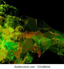 Abstract multicolor mosaic backdrop. Geometric low polygonal background. Design element for book covers, presentations layouts, title backgrounds. Vector clip art.