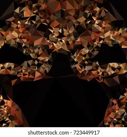 Abstract multicolor mosaic backdrop. Geometric low polygonal background. Design element for book covers, presentations layouts, title backgrounds. Vector clip art.