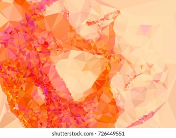 Abstract multicolor mosaic backdrop. Geometric low polygonal background. Design element for book covers, presentations layouts, title backgrounds. Vector clip art.