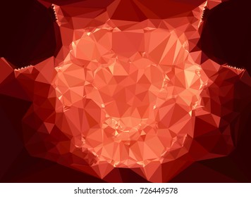 Abstract multicolor mosaic backdrop. Geometric low polygonal background. Design element for book covers, presentations layouts, title backgrounds. Vector clip art.