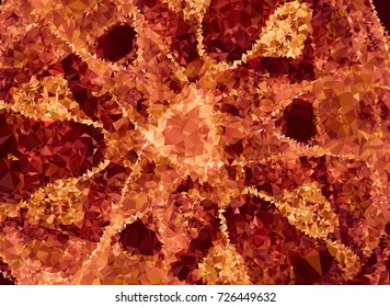 Abstract multicolor mosaic backdrop. Geometric low polygonal background. Design element for book covers, presentations layouts, title backgrounds. Vector clip art.