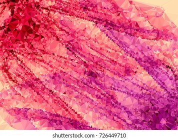 Abstract multicolor mosaic backdrop. Geometric low polygonal background. Design element for book covers, presentations layouts, title backgrounds. Vector clip art.