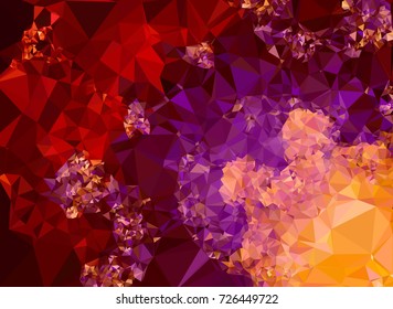 Abstract multicolor mosaic backdrop. Geometric low polygonal background. Design element for book covers, presentations layouts, title backgrounds. Vector clip art.