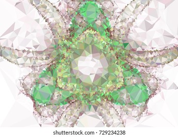 Abstract multicolor mosaic backdrop. Geometric low polygonal background. Design element for book covers, presentations layouts, title backgrounds. Vector clip art.