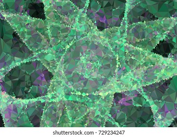 Abstract multicolor mosaic backdrop. Geometric low polygonal background. Design element for book covers, presentations layouts, title backgrounds. Vector clip art.