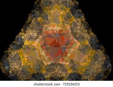 Abstract multicolor mosaic backdrop. Geometric low polygonal background. Design element for book covers, presentations layouts, title backgrounds. Vector clip art.