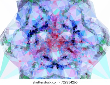 Abstract multicolor mosaic backdrop. Geometric low polygonal background. Design element for book covers, presentations layouts, title backgrounds. Vector clip art.