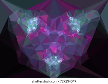 Abstract multicolor mosaic backdrop. Geometric low polygonal background. Design element for book covers, presentations layouts, title backgrounds. Vector clip art.
