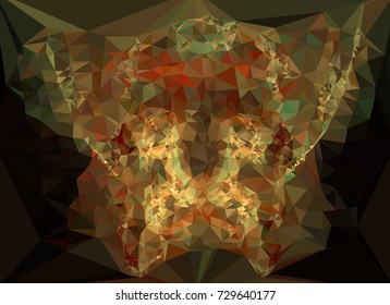 Abstract multicolor mosaic backdrop. Geometric low polygonal background. Design element for book covers, presentations layouts, title backgrounds. Vector clip art.