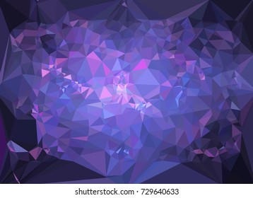 Abstract multicolor mosaic backdrop. Geometric low polygonal background. Design element for book covers, presentations layouts, title backgrounds. Vector clip art.