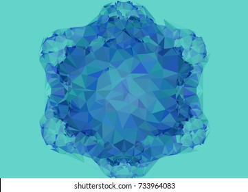 Abstract multicolor mosaic backdrop. Geometric low polygonal background. Design element for book covers, presentations layouts, title backgrounds. Vector clip art.