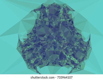 Abstract multicolor mosaic backdrop. Geometric low polygonal background. Design element for book covers, presentations layouts, title backgrounds. Vector clip art.