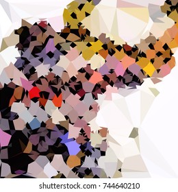 Abstract multicolor mosaic backdrop. Geometric low polygonal background. Design element for book covers, presentations layouts, title backgrounds. Vector clip art.