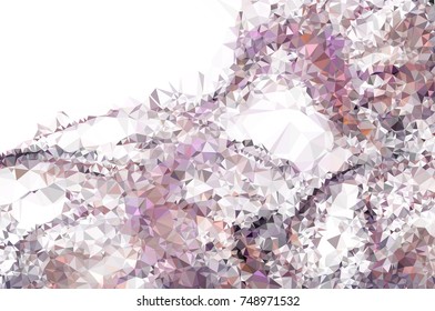 Abstract multicolor mosaic backdrop. Geometric low polygonal background. Design element for posters, business cards, presentations layouts, showcases. Vector clip art.