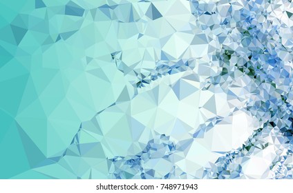 Abstract multicolor mosaic backdrop. Geometric low polygonal background. Design element for posters, business cards, presentations layouts, showcases. Vector clip art.