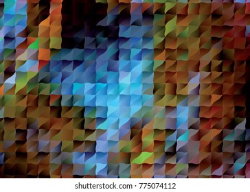 Abstract multicolor mosaic backdrop. Geometric low polygonal background. Design element for book covers, presentations layouts, title backgrounds. Vector clip art.