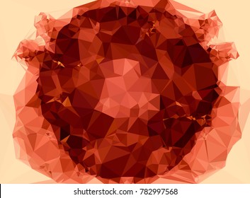 Abstract multicolor mosaic backdrop. Geometric low polygonal background. Design element for book covers, presentations layouts, title backgrounds. Vector clip art.