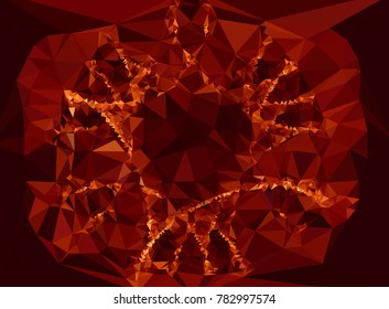Abstract multicolor mosaic backdrop. Geometric low polygonal background. Design element for book covers, presentations layouts, title backgrounds. Vector clip art.