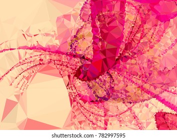 Abstract multicolor mosaic backdrop. Geometric low polygonal background. Design element for book covers, presentations layouts, title backgrounds. Vector clip art.