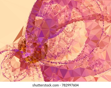 Abstract multicolor mosaic backdrop. Geometric low polygonal background. Design element for book covers, presentations layouts, title backgrounds. Vector clip art.
