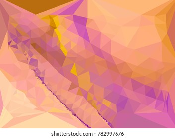 Abstract multicolor mosaic backdrop. Geometric low polygonal background. Design element for book covers, presentations layouts, title backgrounds. Vector clip art.