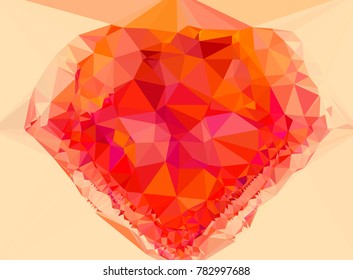 Abstract multicolor mosaic backdrop. Geometric low polygonal background. Design element for book covers, presentations layouts, title backgrounds. Vector clip art.