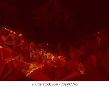 Abstract multicolor mosaic backdrop. Geometric low polygonal background. Design element for book covers, presentations layouts, title backgrounds. Vector clip art.