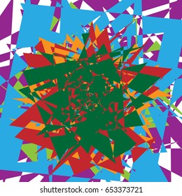 Abstract multicolor, mottled illustration. colorful design element, pattern. abstract illustration with color composition / color scheme. Random, irregular structure of geometric shape(s)