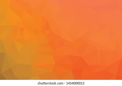 Abstract multicolor orange son background. Vector polygonal design illustrator