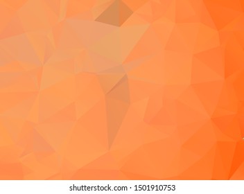 Abstract multicolor orange son background. Vector polygonal design illustrator