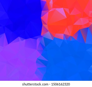 Abstract multicolor purple and blue background. Vector polygonal design illustration
