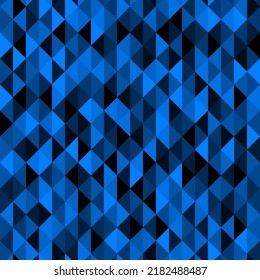 Resumen fondo azul zafiro multicolor. Concepto de rejilla digital de triángulos polígonos vectoriales. Ilustración de diseño de textura de patrón sin brillo