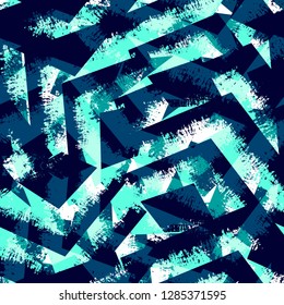 Abstract multicolor seamless chaotic pattern with urban geometric elements. Texture pattern for covers, banners, booklets, etc. For web or printed media.