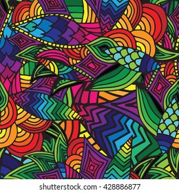 Abstract multicolor seamless. Colorful seamless vector pattern for banner, card, invitation, textile, fabric, wrapping paper.