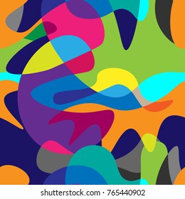 Abstract multicolor seamless. Colorful seamless vector pattern for banner, card, invitation, textile, fabric, wrapping paper.